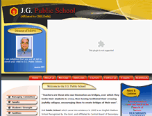 Tablet Screenshot of jgpublicschool.com